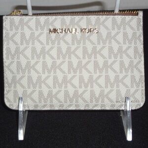 New-Michael Kors Jet Set Zippered Credit Card Case